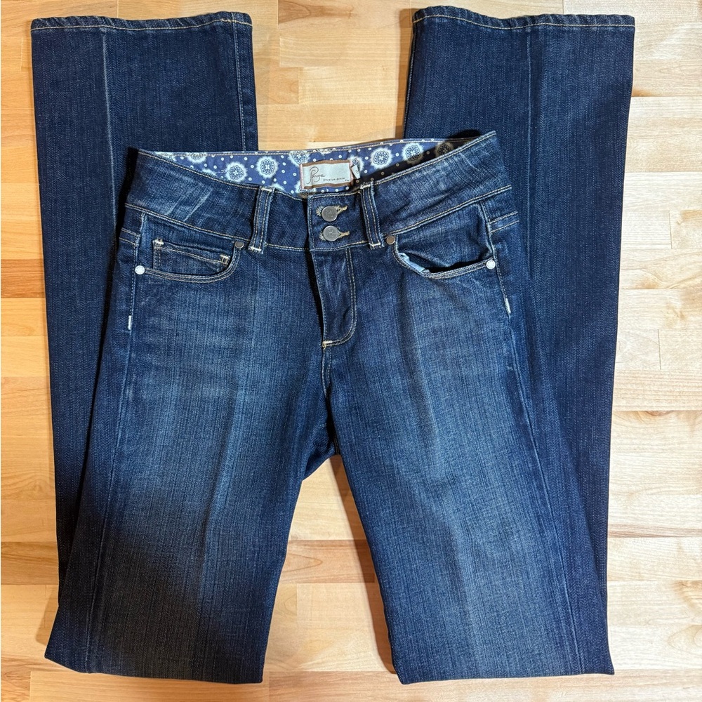 PAIGE Dark Blue Women's Boot Cut Jeans